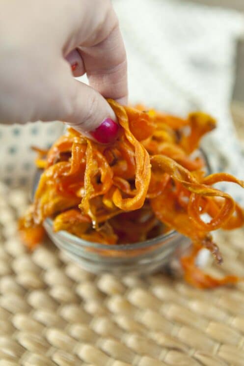 delicious carrot chips for picky eaters, Easy Carrot Chips