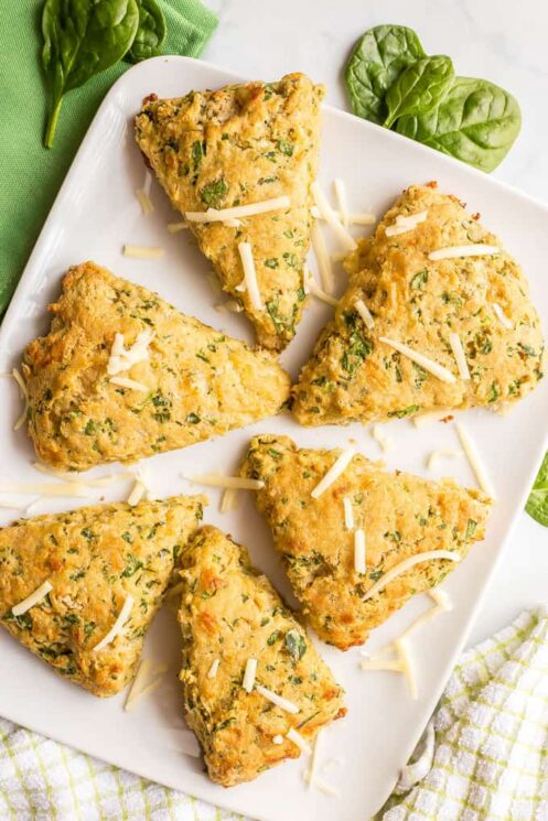 Spinach Cheddar Scones Fun Healthy Food Ideas St. Patrick's Day