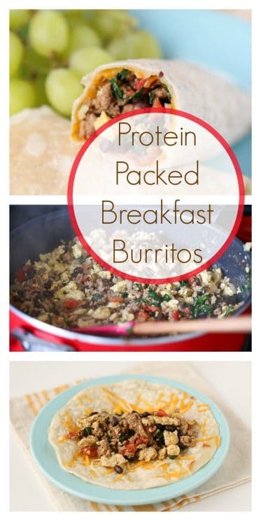 protein packed breakfast burritos