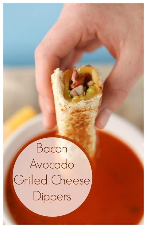Bacon Avocado Grilled Cheese Dippers