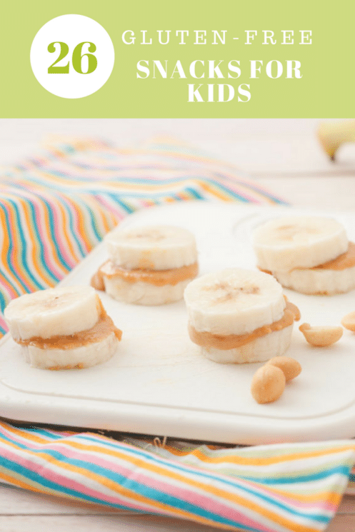 Pinterest Image Peanut Butter Banana Bites GLuten Free Snacks for Kids