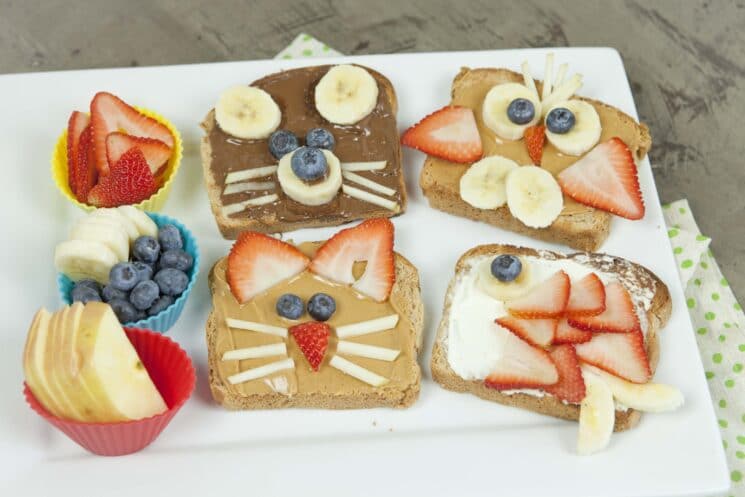 animal toast- fun food idea