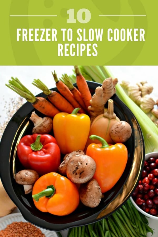 These healthy freezer to slow cooker meals include 4 vegetarian recipes, 4 chicken dishes, and 2 beef. The serving size for each meal is 6 to 8 people. 10 Quick and Healthy Freezer to Slow Cooker Recipes