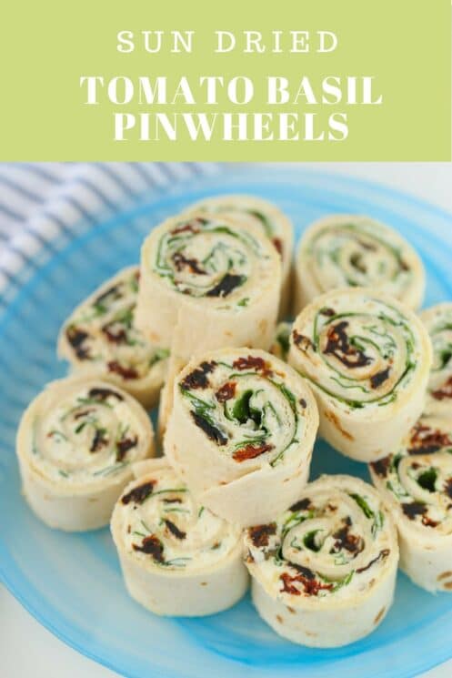 SUN DRIED tomato basil pinwheels