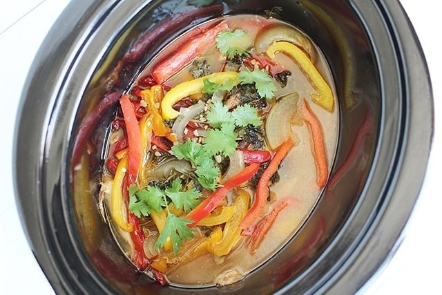 Crockpot Chicken Fajitas with Citrus