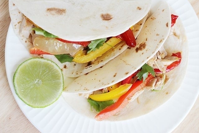 Crockpot Chicken Fajitas with Citrus