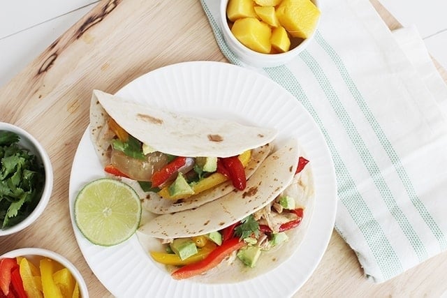 Crockpot Chicken Fajitas with Citrus