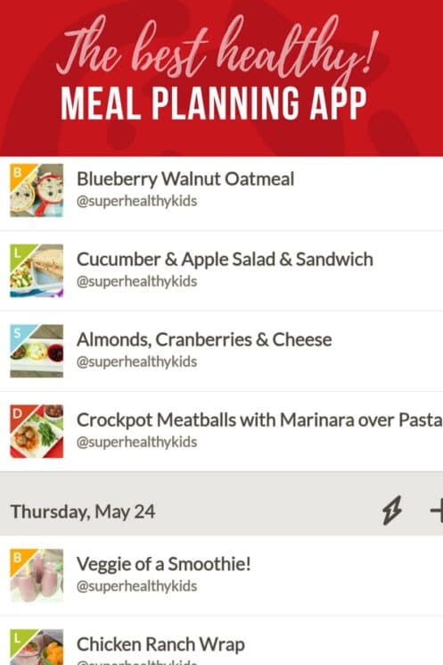 the very best meal planning app for healthy families