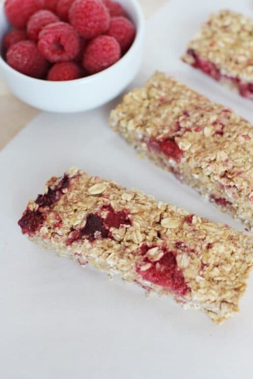 Raspberry Apple Granola Bars