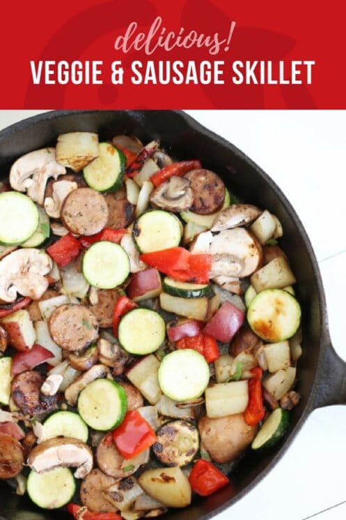 healthy one skillet meal veggie sand sausage