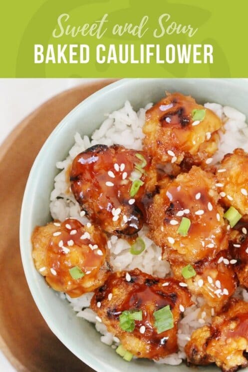 Sweet and Sour Baked Cauliflower