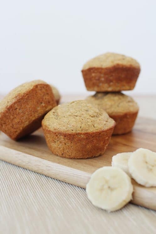 The Best Sweet Moist Healthy Banana Muffins