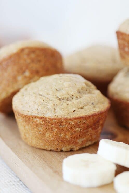 The Best Sweet Moist Healthy Banana Muffins