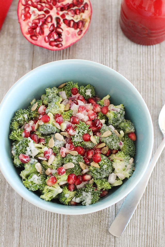 Classic broccoli salad bursting with fresh seasonal ingredients for a holiday flare. Holiday Broccoli Salad