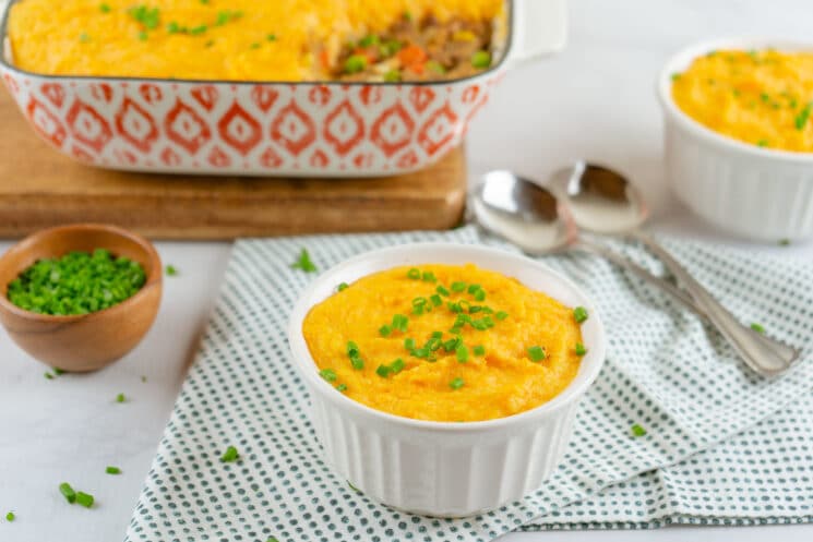 shepherd's pie with sweet potato topper