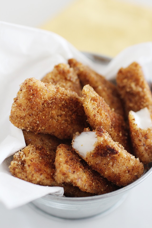 Get out your favorite dipper, and bite into one of these crunchy homemade fish sticks! These tender, protein-rich sticks are coated with a crispy breading and a surprise ingredient for extra nutrition! homemade fish sticks