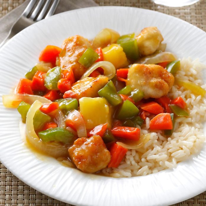 pineapple chicken stir fry