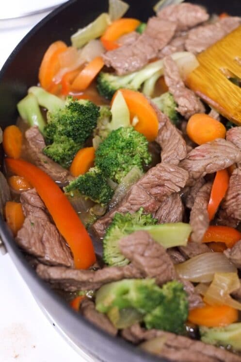 beef and veggie stir fry