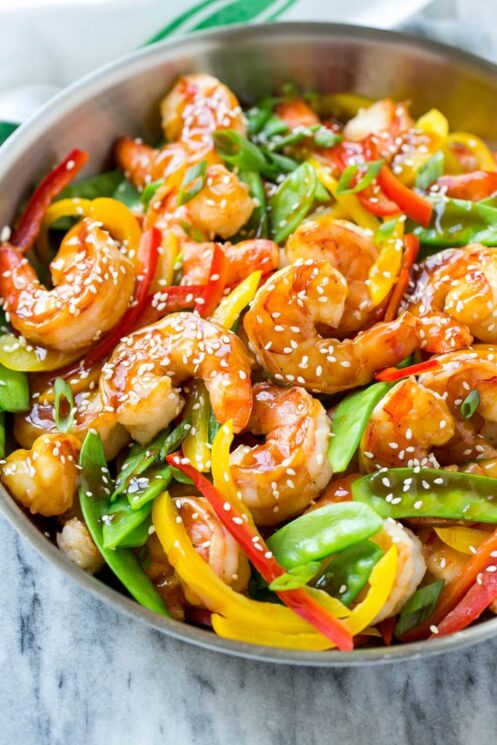 teriyaki veggie shrimp stir fry