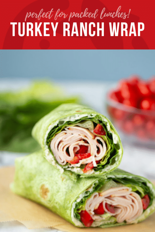 Perfect for Packed + School Lunches ....Turkey Ranch Wrap | Healthy Ideas and Recipes for Kids