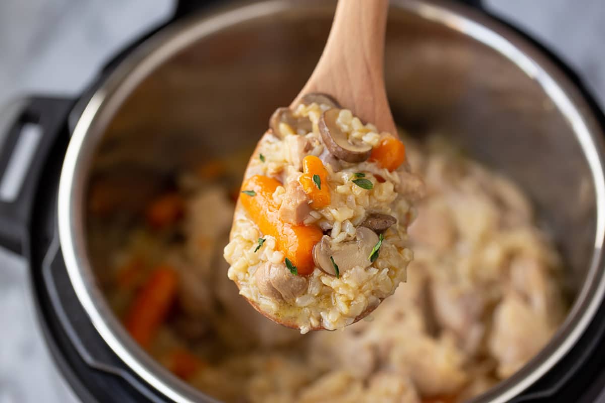 Instant Pot Chicken and Brown Rice