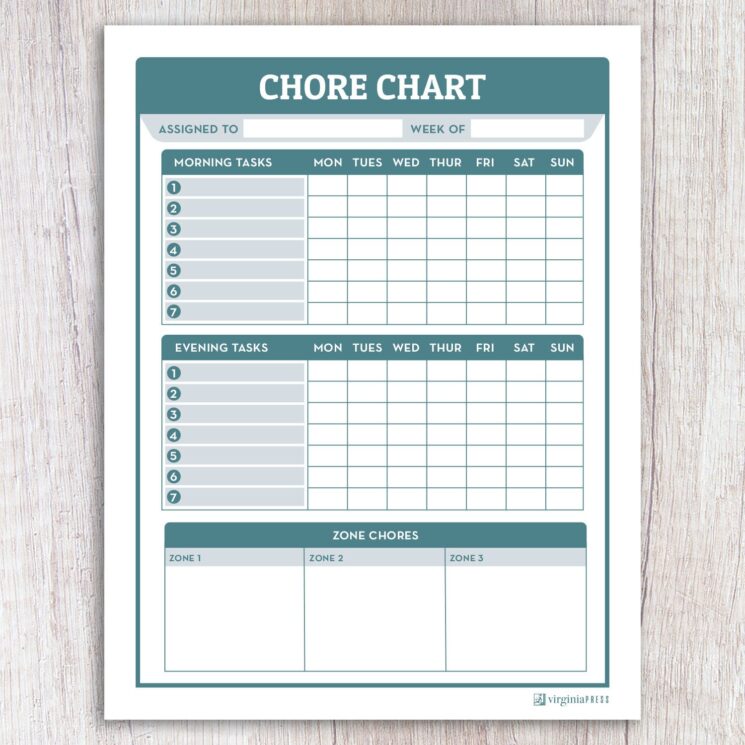 Chore Chart – The Wealthy Toolbox