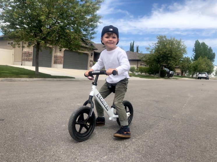 teaching 7 year old to ride bike