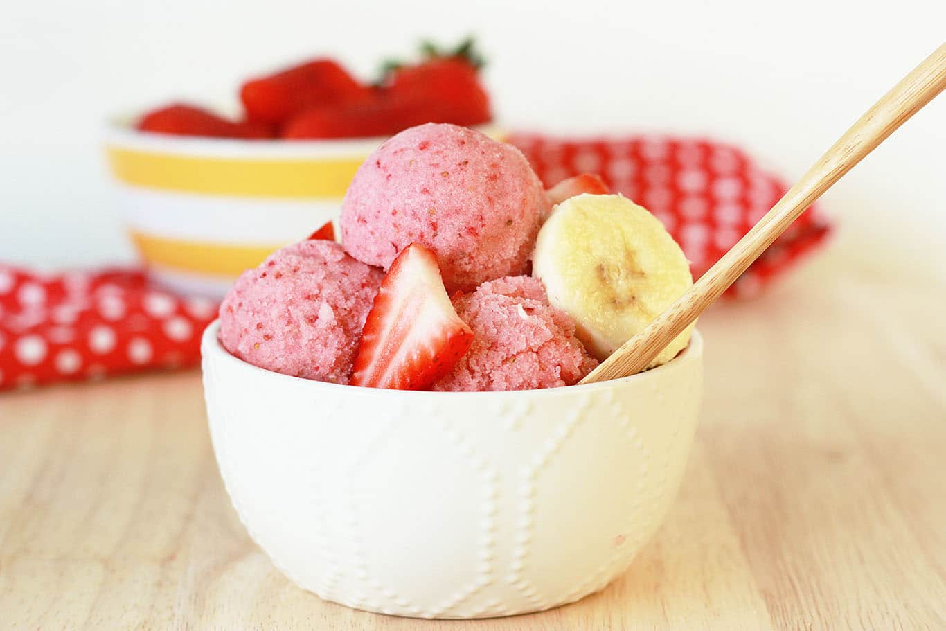 Strawberry Banana Sorbet Super Healthy Kids