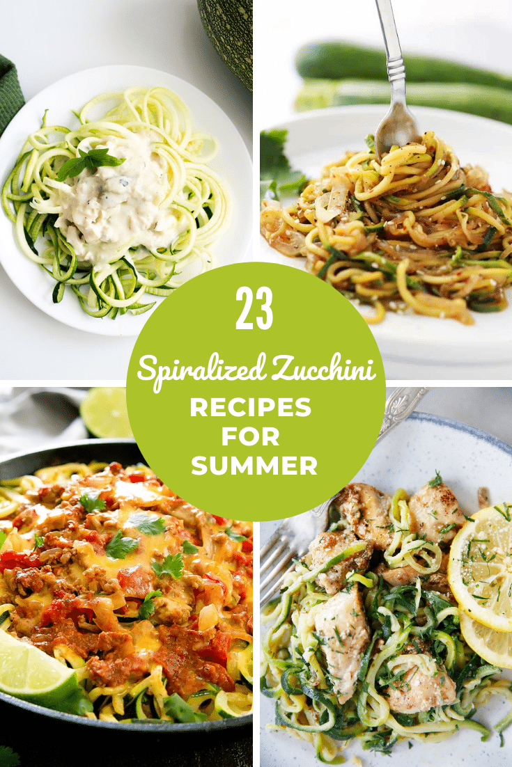 23 Spiralized Zucchini Recipes for Summer - Super Healthy Kids