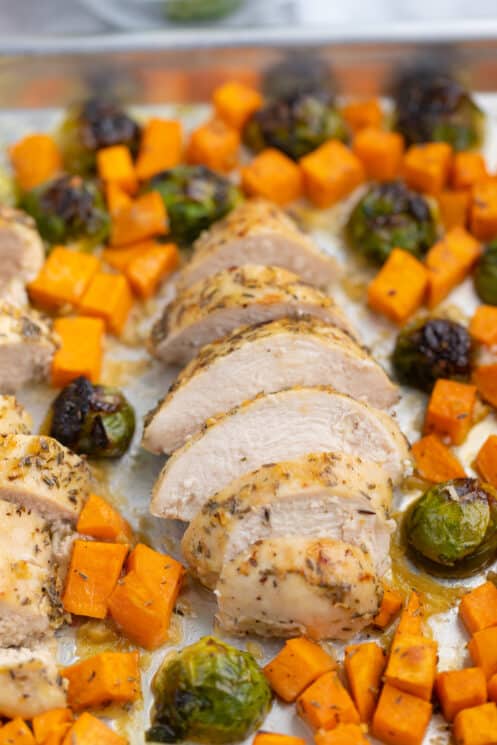 honey garlic roasted chicken with vegetables 