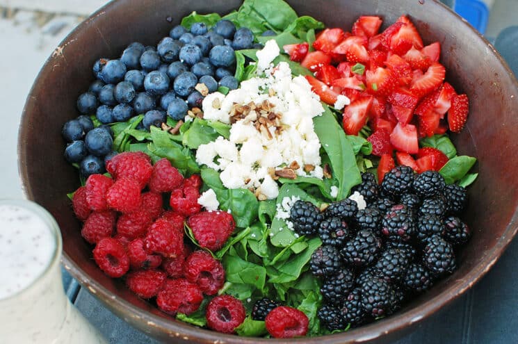 berry salad summer potluck side dish