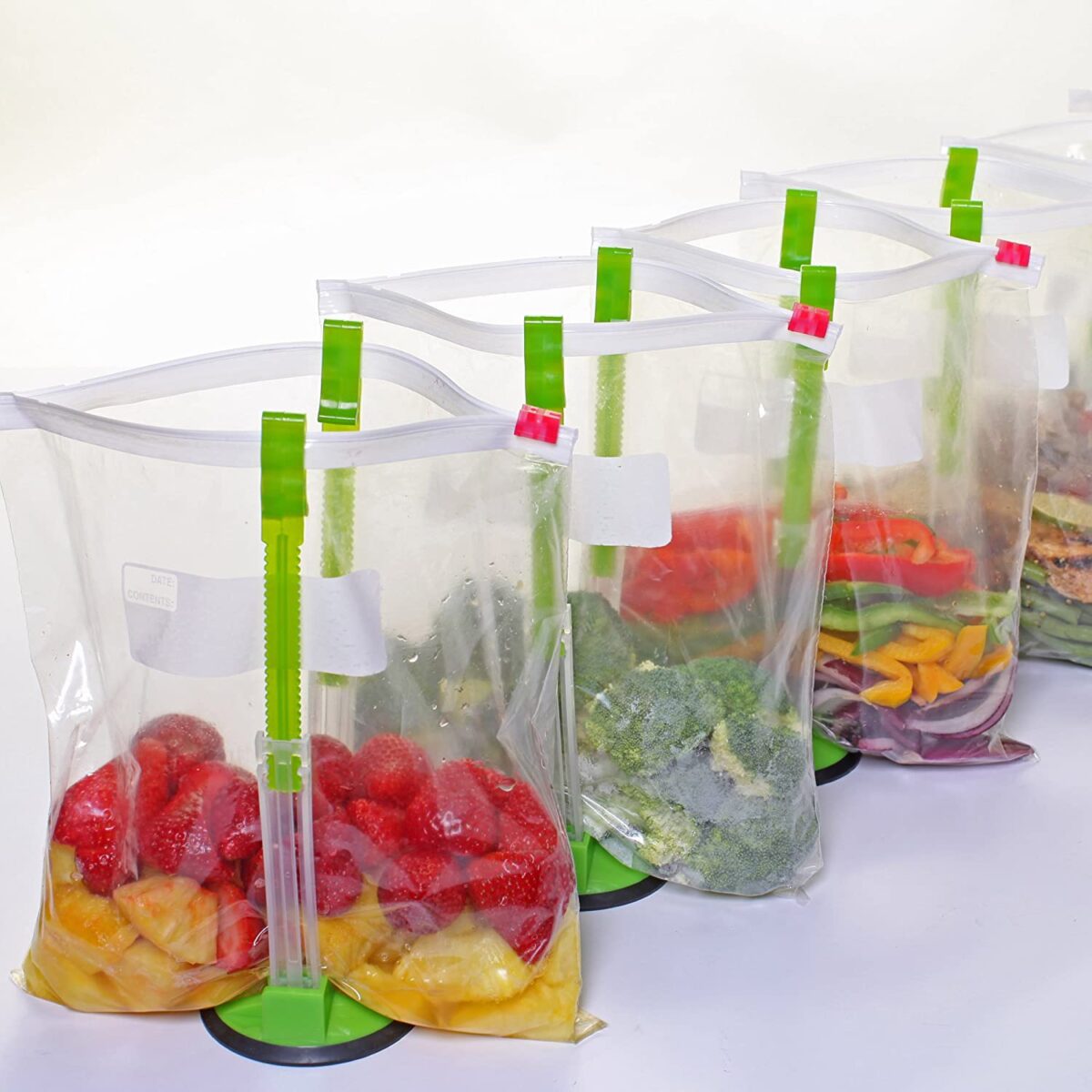 baggy rack stand for making frozen smoothie packs