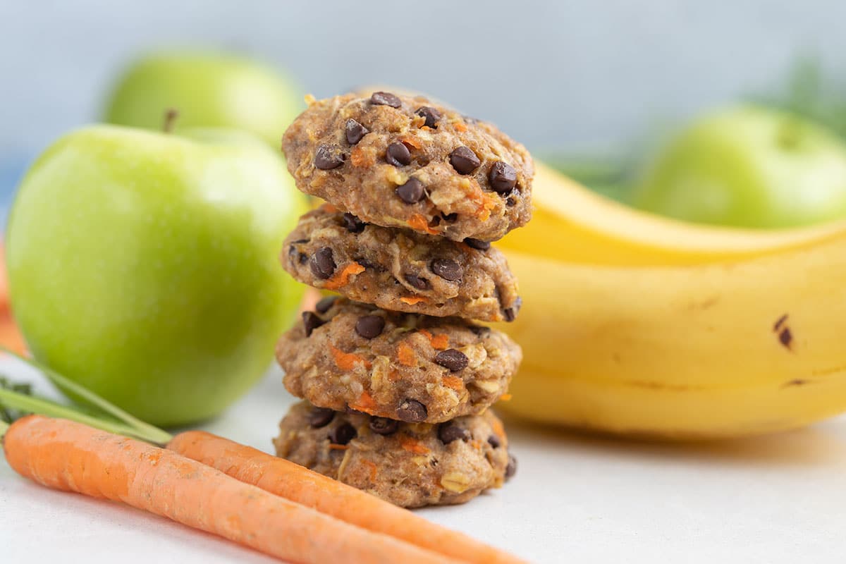 healthy breakfast cookies packed with fruits and veggies