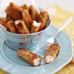 homemade crunchy fish sticks