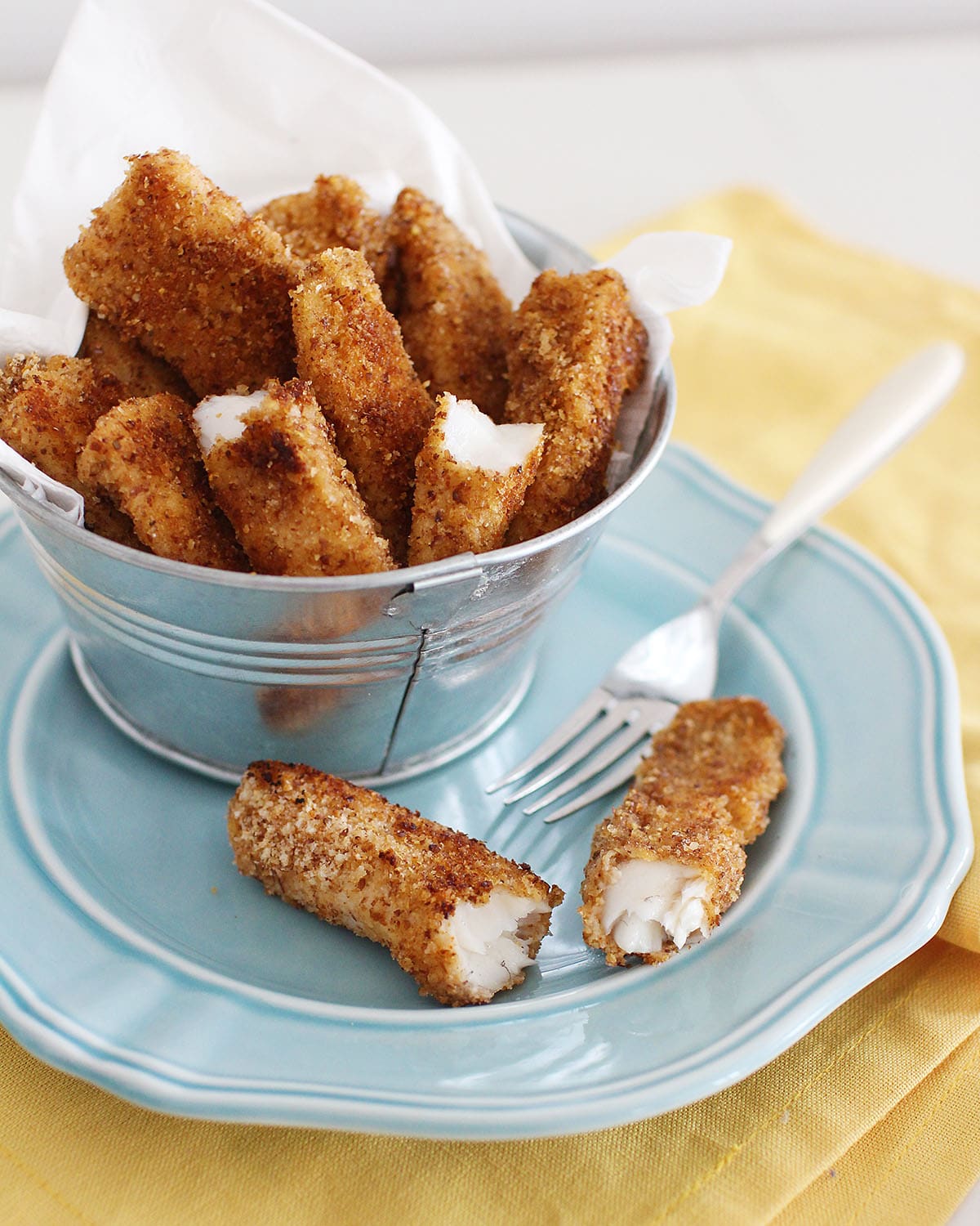 homemade crunchy fish sticks