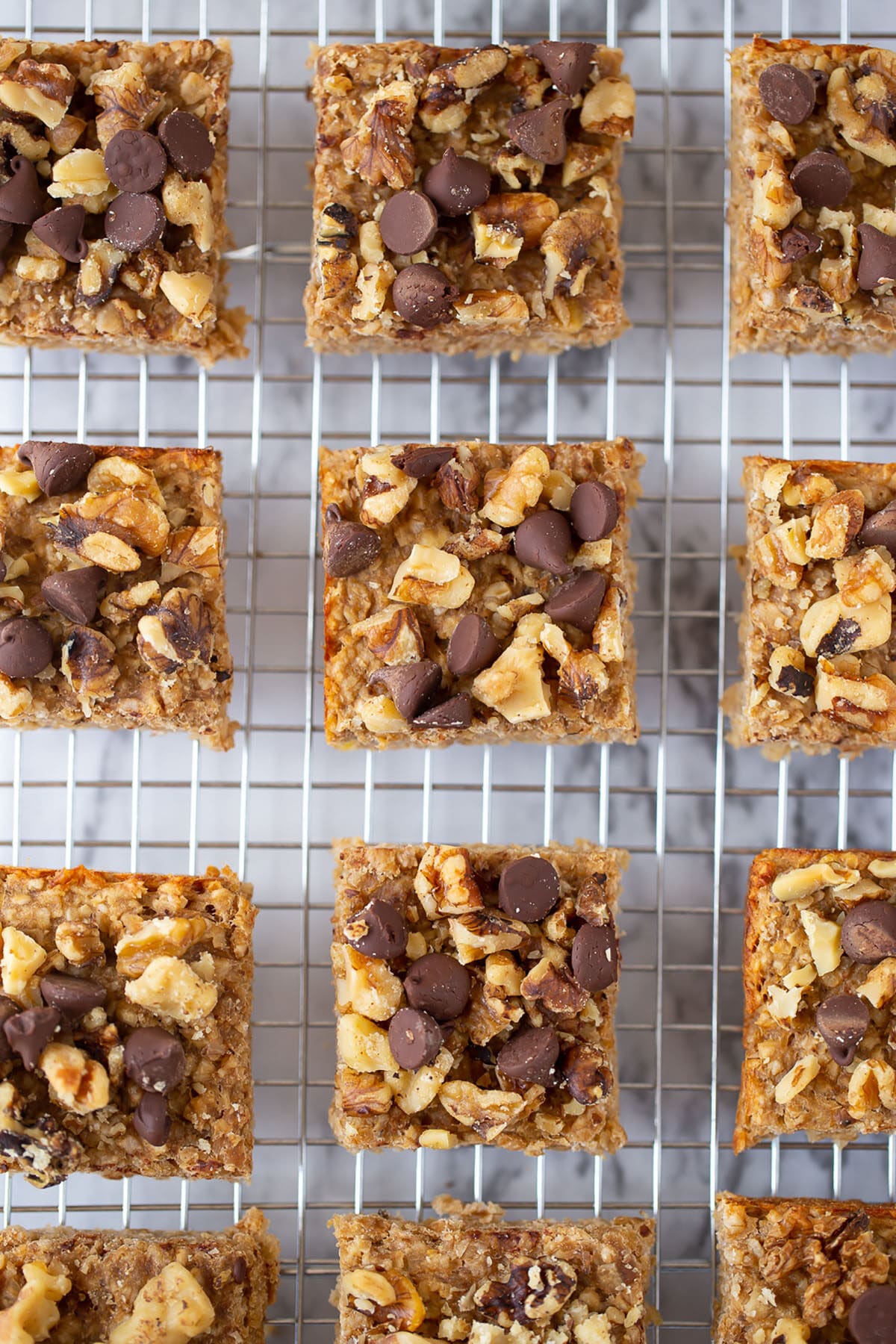 3 ingredient peanut butter banana snack bars