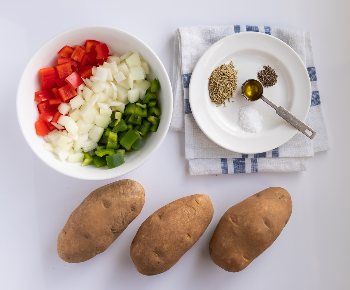 Skillet Potatoes with Peppers and Onions 2 — Health, Kids