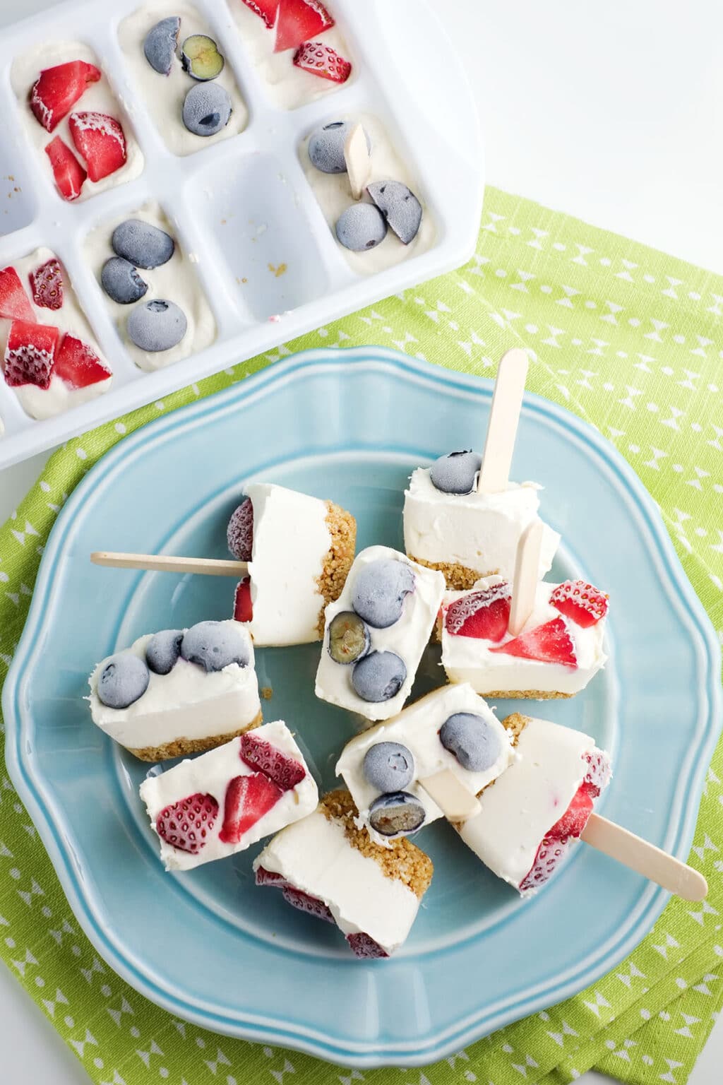 Frozen Cheesecake Bites Ice Cube Tray!