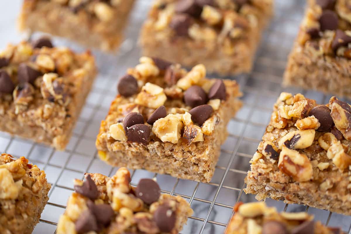 Banana Peanut Butter Bars 3 — Health, Kids