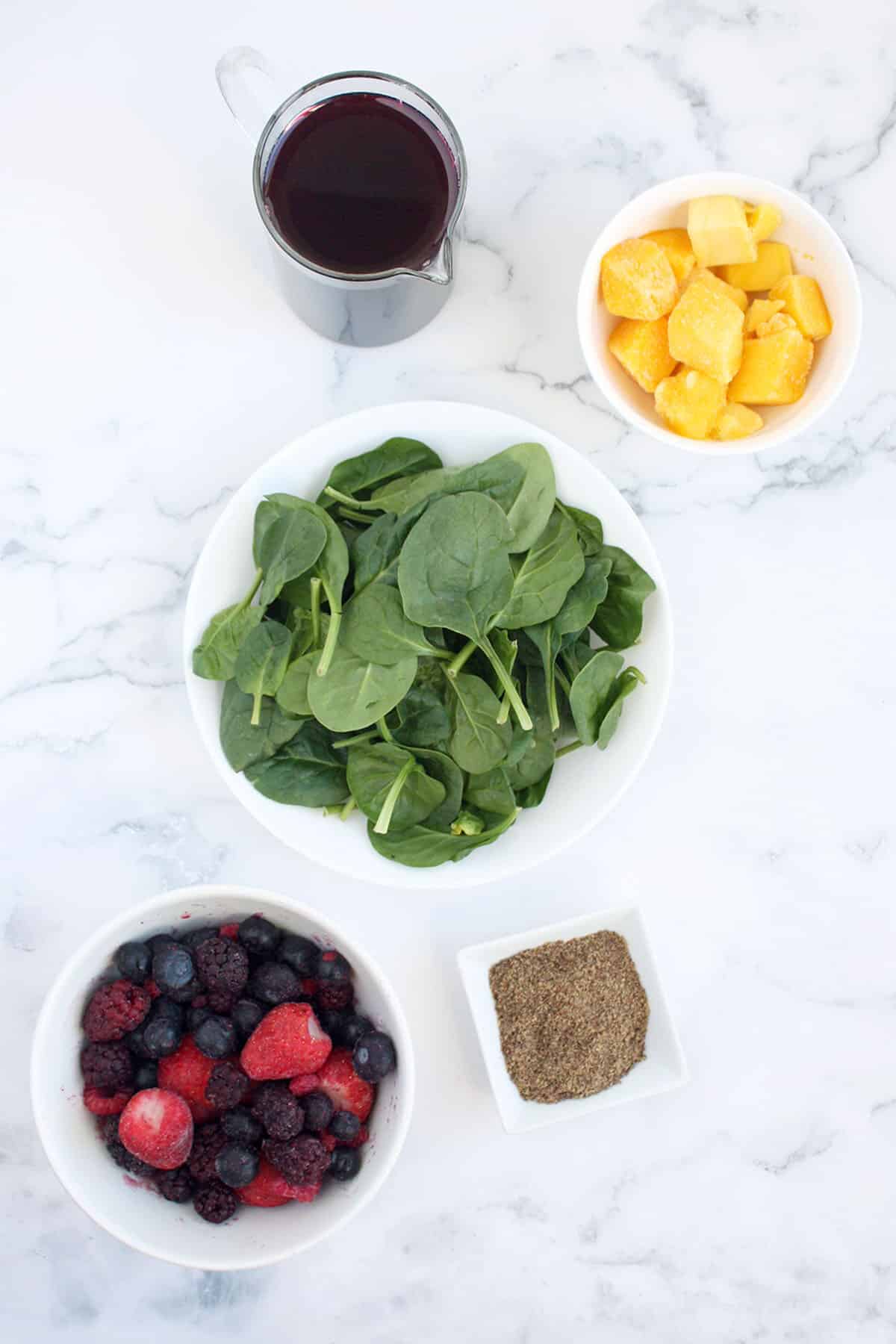 Ingredients for immune-boosting smoothies