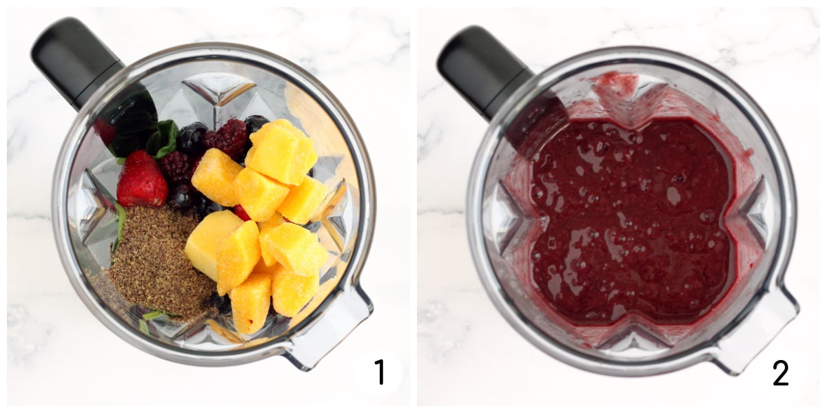 Process shots for making immune-boosting smoothies
