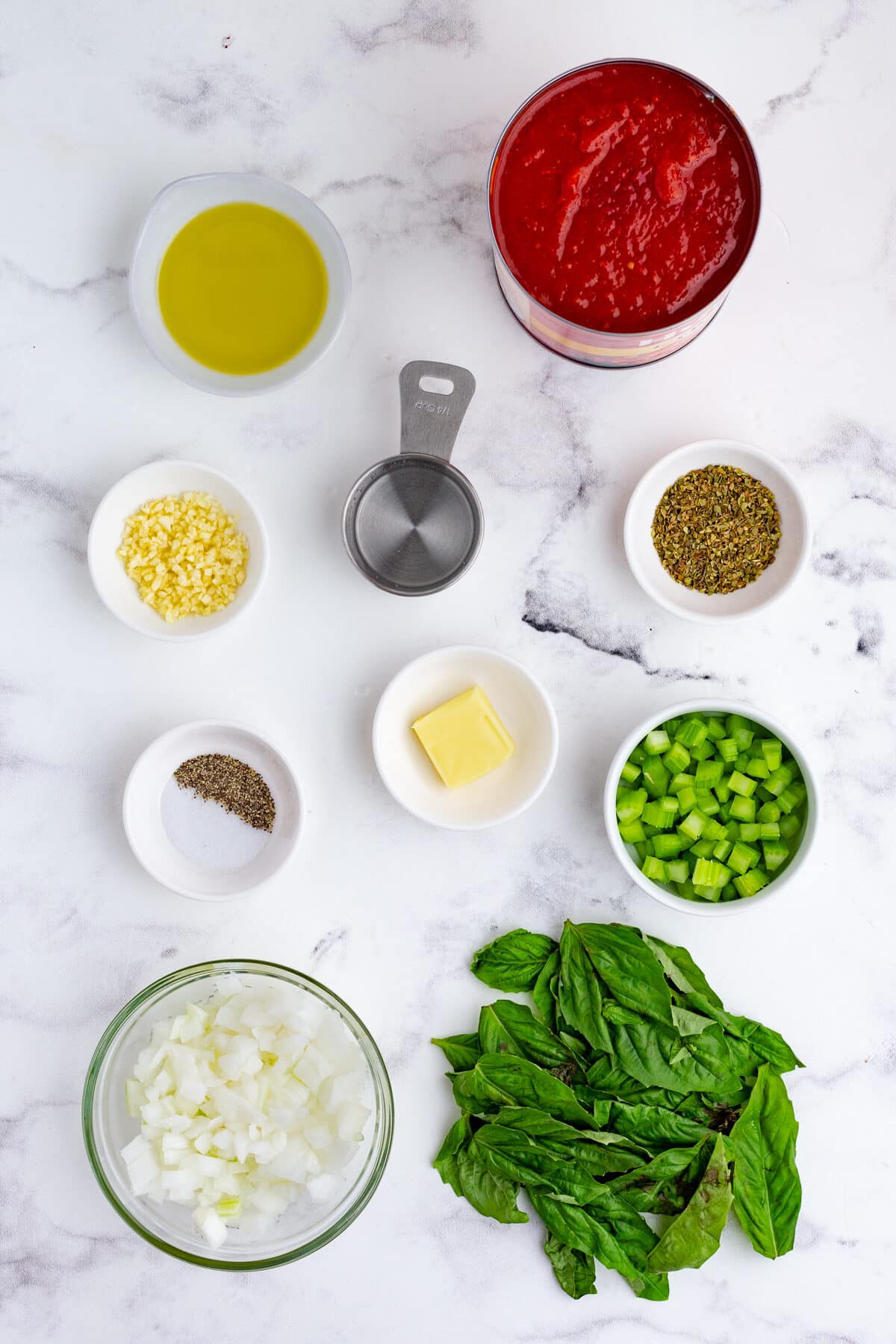 ingredients for homemade pasta sauce