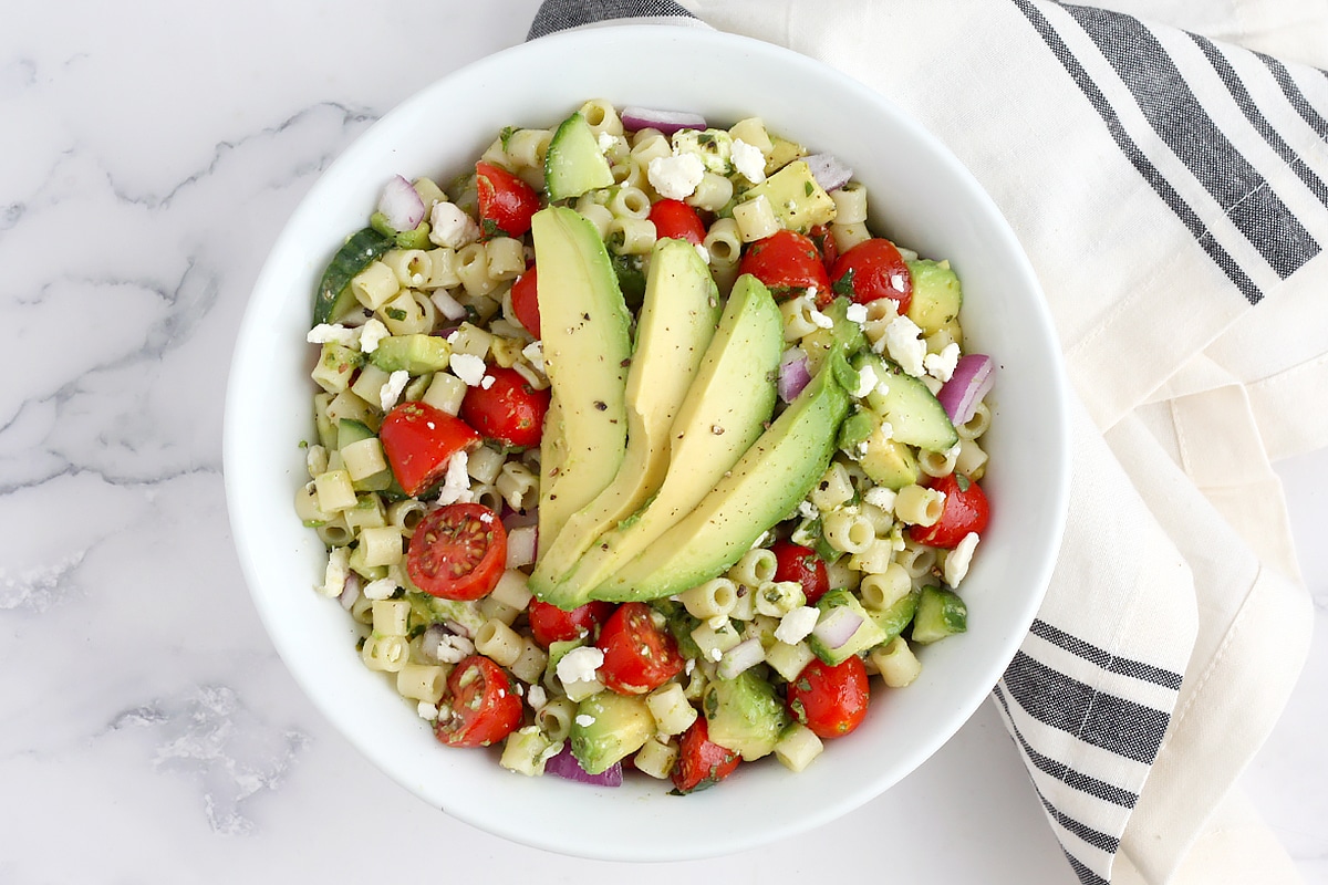 Avocado Pasta Salad – Tremendous Wholesome Youngsters
