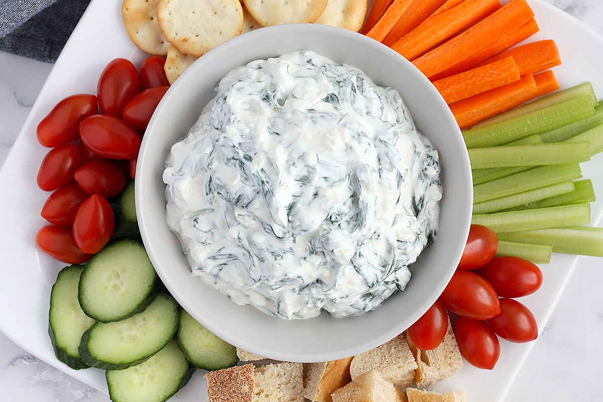 Wholesome Spinach Dip (No Mayo)