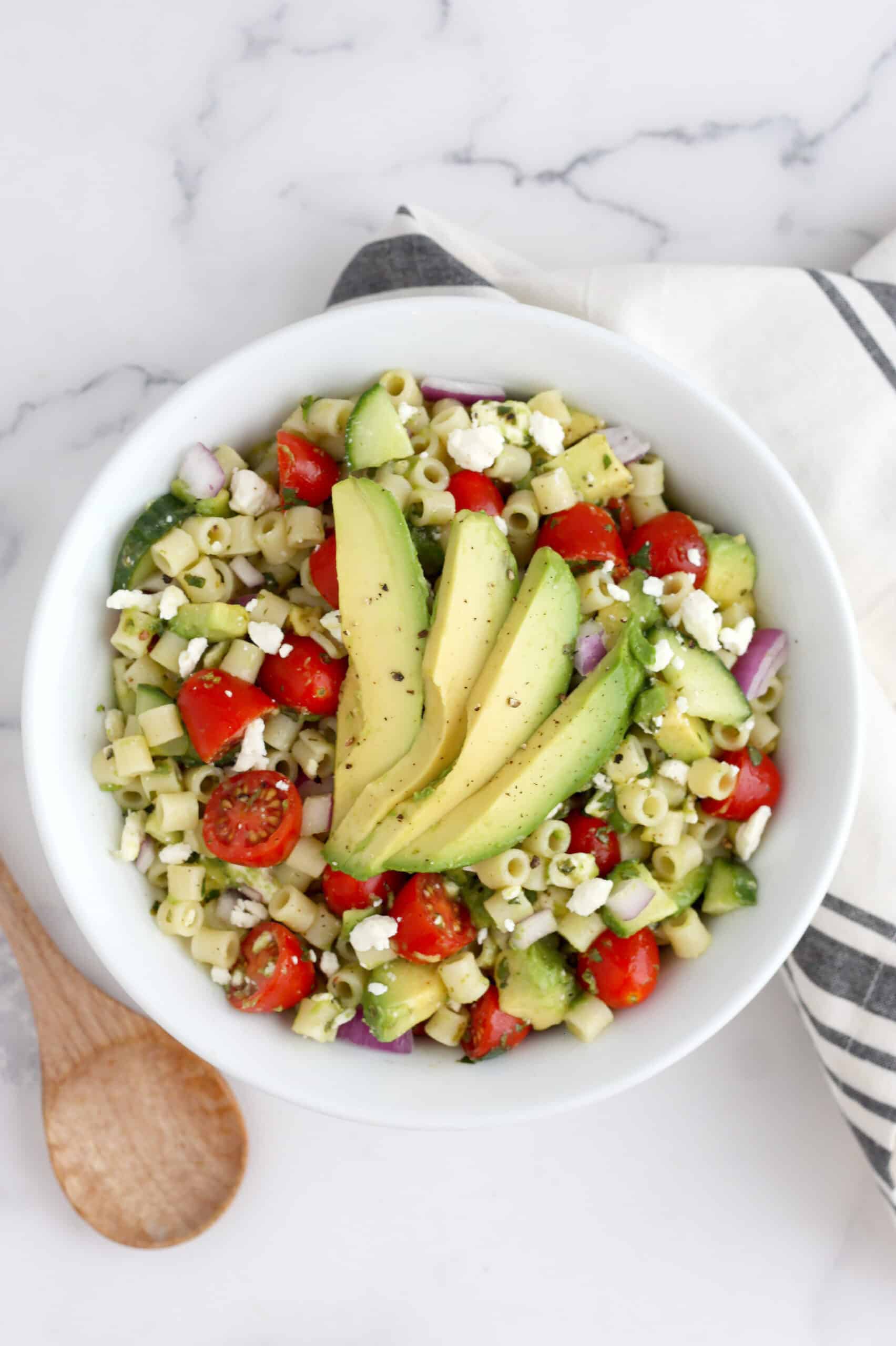 Avocado Pasta Salad - Super Healthy Kids