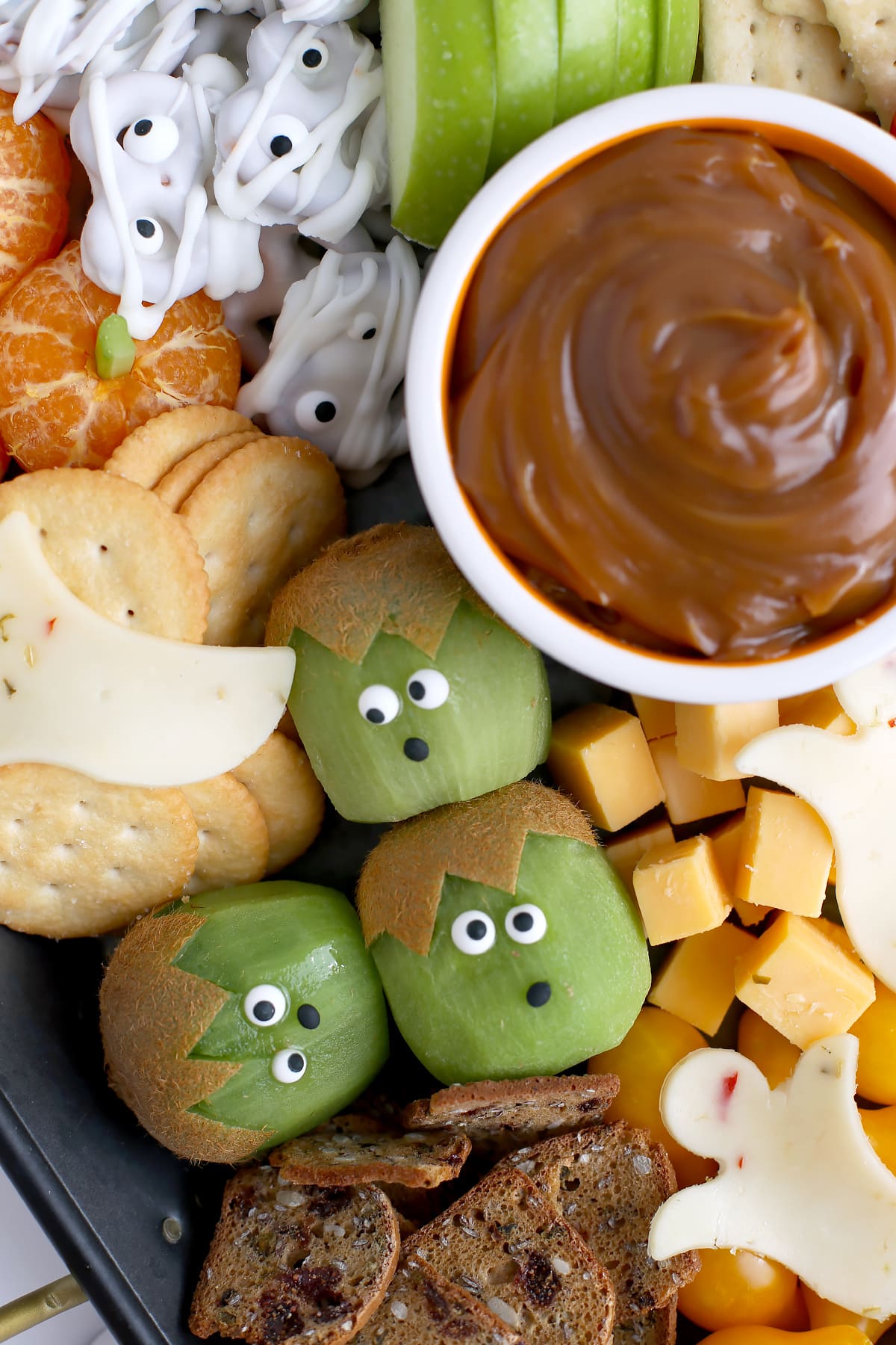 Healthy Halloween Snack Tray •