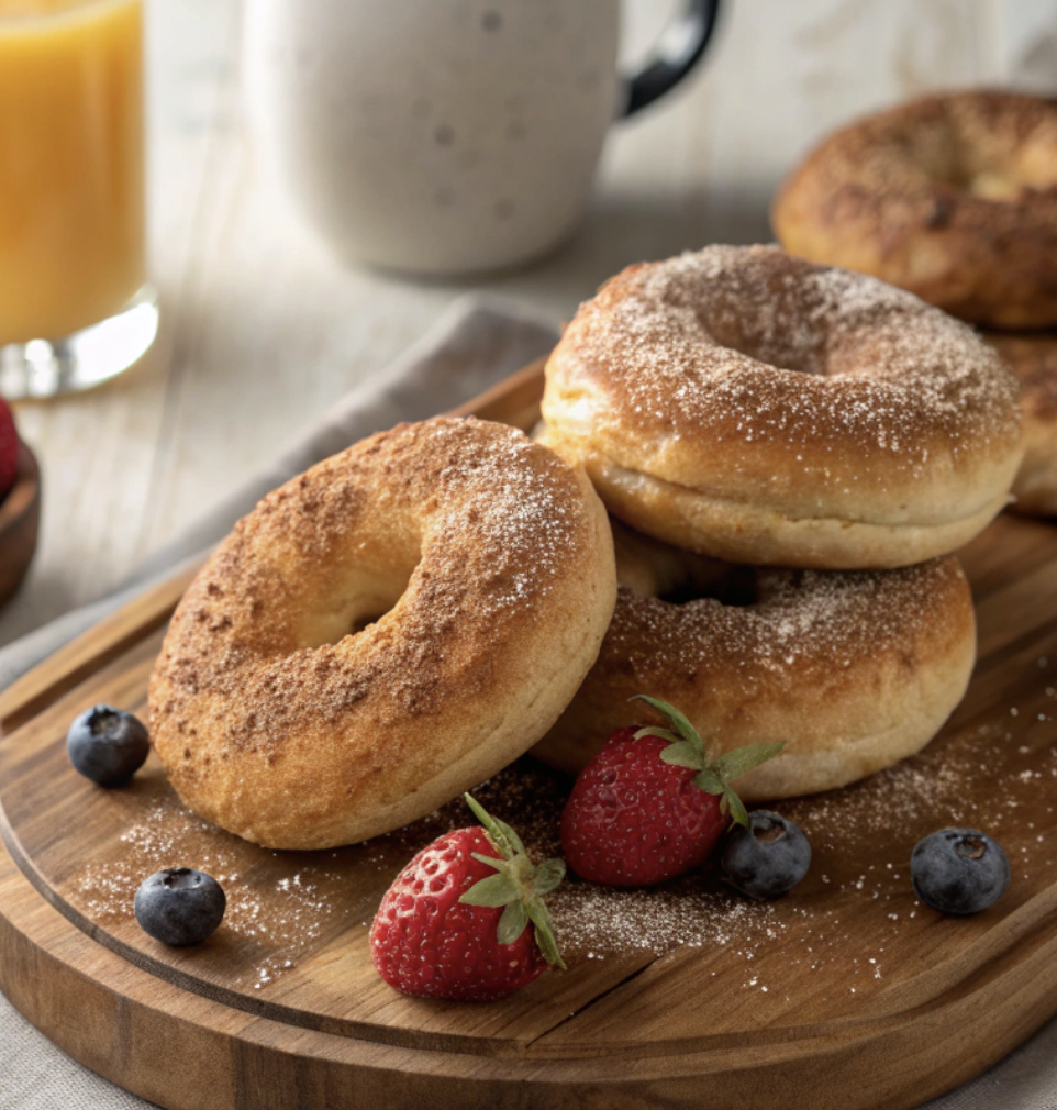 Cinnamon Sugar Bagels