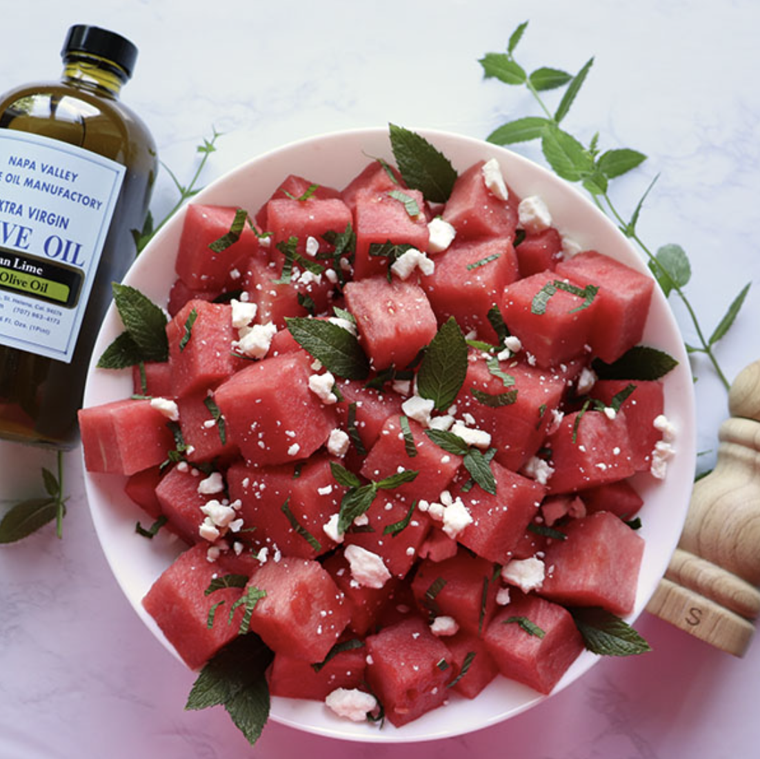 Watermelon Mint Salad