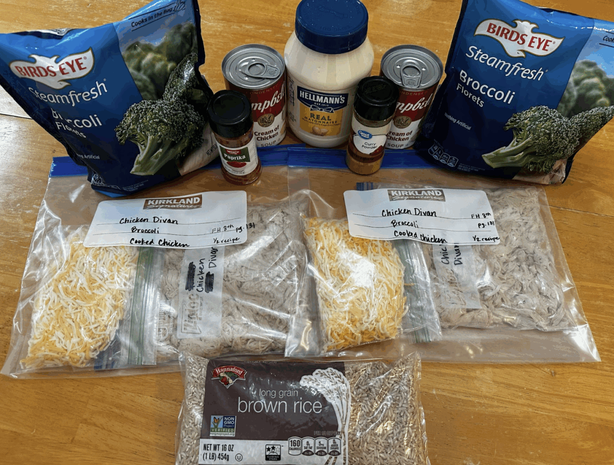 ingredients needed to make chicken divan casserole