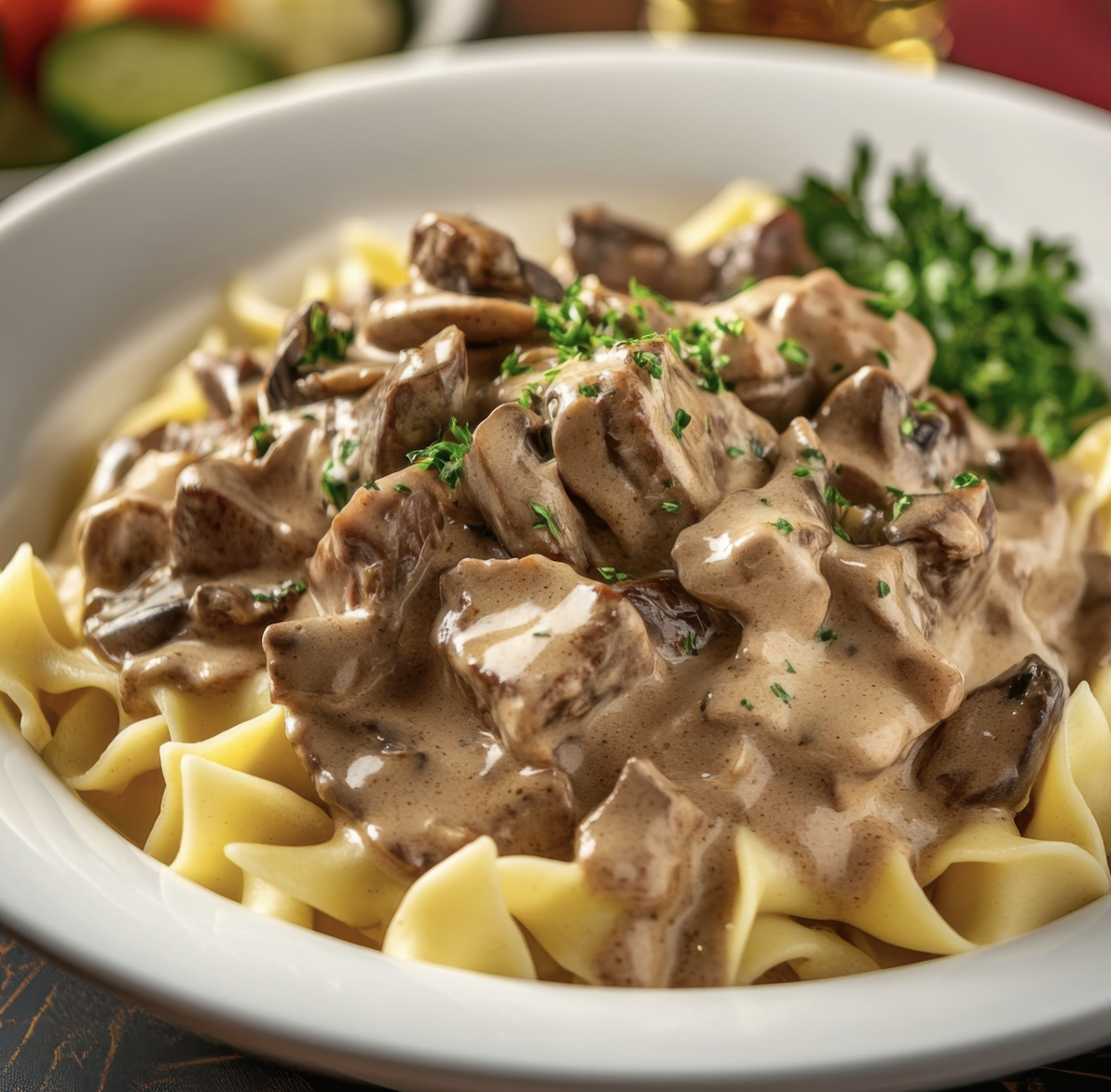 Slow Cooker Beef Stroganoff